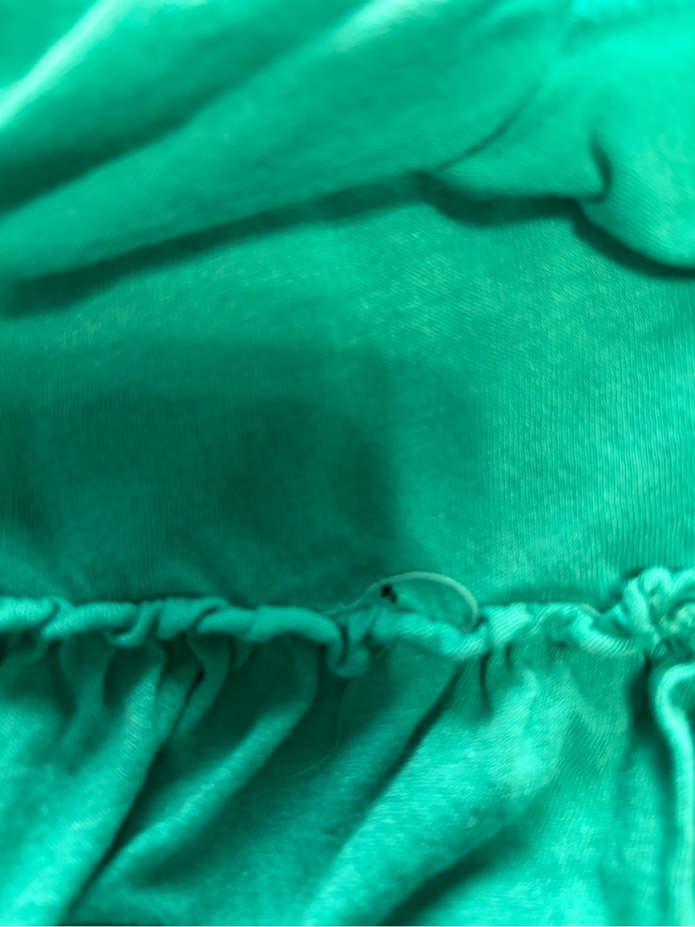 Y2K 2000s Express aqua blue ruffle tank top with adjustable straps. Size: S. - Picture 6 of 6